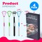 4E's Novelty Santa Tongue Scraper Set, 4 Pack Funny Christmas Stocking Stuffers, Holiday Gag Gift for Men Women Kids Teens, Colorful Tongue Cleaners with Festive Gift Box